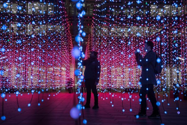 Canary Wharf’s Free Winter Lights Festival Returns