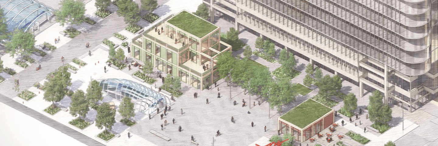 Montgomery Square and Water Street