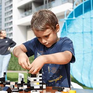 Children learning at Canary Wharf