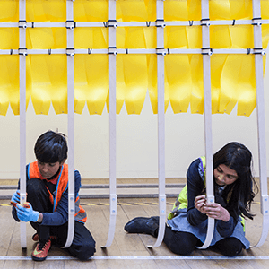 young people doing community project