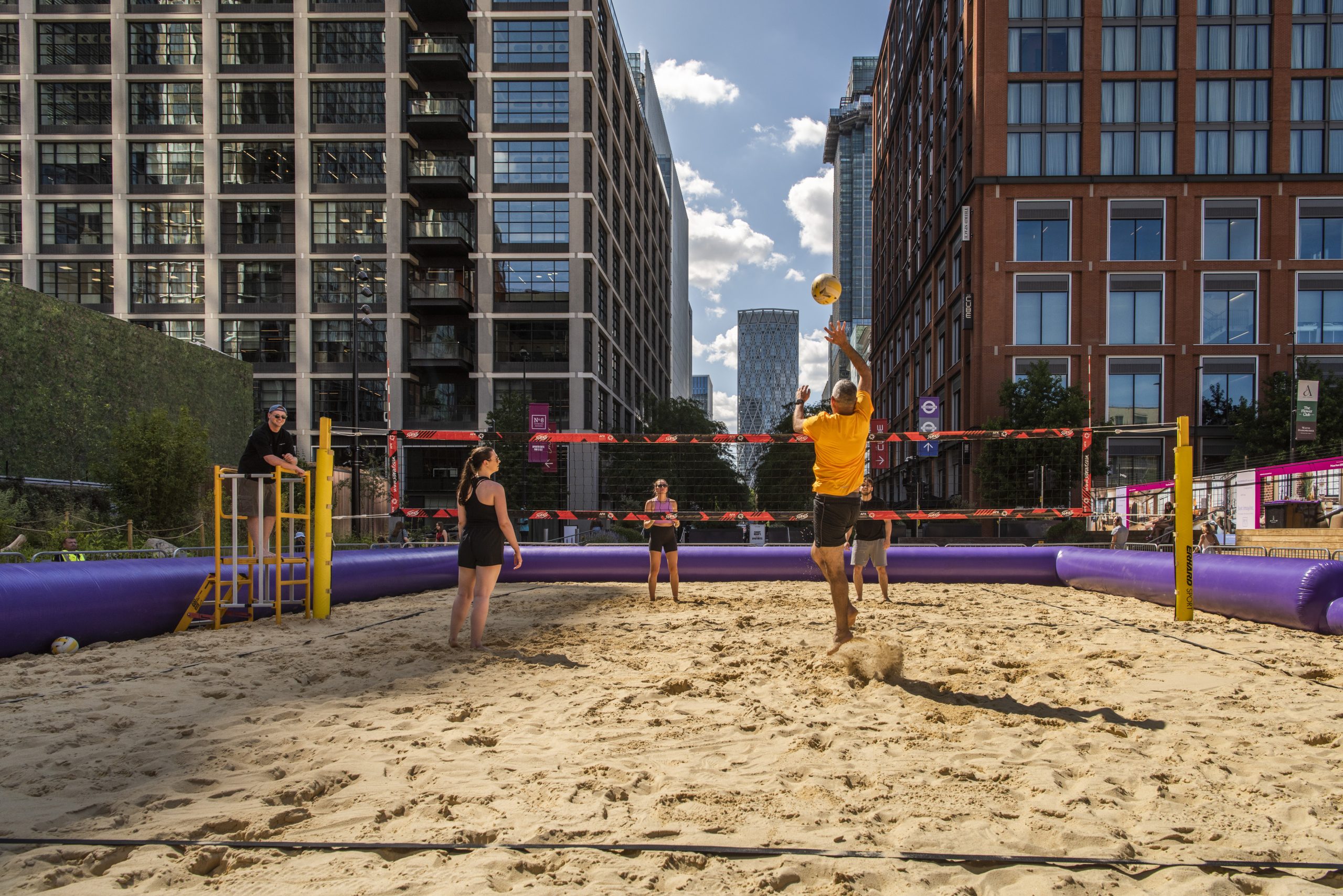 Game on: Beach Volleyball Lands in Canary Wharf