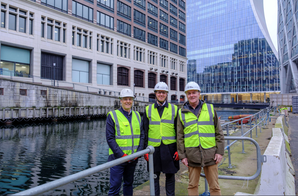 Construction Begins on Sea Lanes Canary Wharf, London’s New Floating Natural Water Swimming Pool 